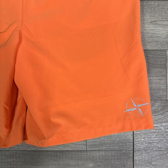B Draddy Flat Front Stretch Lightweight Golf Shorts Orange sz S - Picture 6 of 6